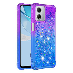 Coque Silicone Housse Etui Gel Bling-Bling YB2 pour Motorola Moto G 5G (2023) Violet