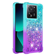 Coque Silicone Housse Etui Gel Bling-Bling YB2 pour Xiaomi Redmi K60 Ultra 5G Bleu Ciel