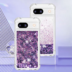 Coque Silicone Housse Etui Gel Bling-Bling YB3 pour Google Pixel 8a 5G Violet