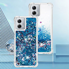 Coque Silicone Housse Etui Gel Bling-Bling YB3 pour Motorola Moto G 5G (2023) Bleu