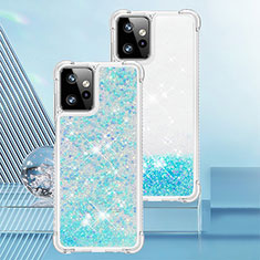 Coque Silicone Housse Etui Gel Bling-Bling YB3 pour Motorola Moto G Power 5G (2023) Bleu Clair