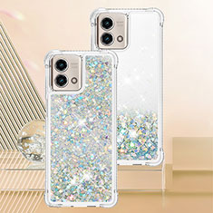 Coque Silicone Housse Etui Gel Bling-Bling YB3 pour Motorola Moto G Stylus (2023) 4G Argent