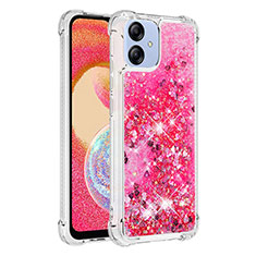 Coque Silicone Housse Etui Gel Bling-Bling YB3 pour Samsung Galaxy A04 4G Rose Rouge