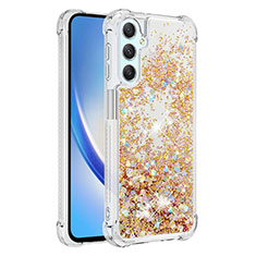 Coque Silicone Housse Etui Gel Bling-Bling YB3 pour Samsung Galaxy A24 4G Or