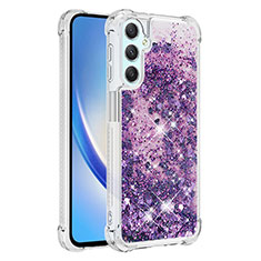 Coque Silicone Housse Etui Gel Bling-Bling YB3 pour Samsung Galaxy A24 4G Violet