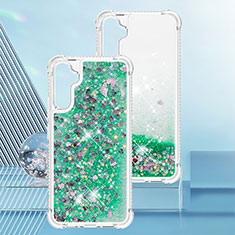 Coque Silicone Housse Etui Gel Bling-Bling YB3 pour Samsung Galaxy A34 5G Vert