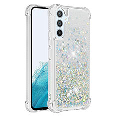 Coque Silicone Housse Etui Gel Bling-Bling YB3 pour Samsung Galaxy A54 5G Bleu Clair