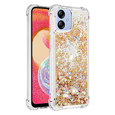 Coque Silicone Housse Etui Gel Bling-Bling YB3 pour Samsung Galaxy F04 Or