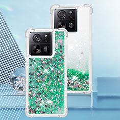 Coque Silicone Housse Etui Gel Bling-Bling YB3 pour Xiaomi Mi 13T 5G Vert