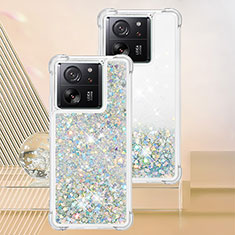 Coque Silicone Housse Etui Gel Bling-Bling YB3 pour Xiaomi Redmi K60 Ultra 5G Bleu Clair