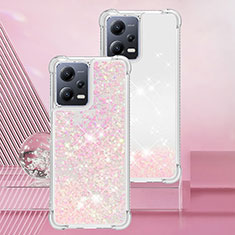 Coque Silicone Housse Etui Gel Bling-Bling YB3 pour Xiaomi Redmi Note 12 Pro 5G Rose