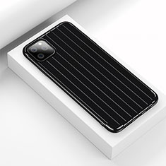 Coque Silicone Housse Etui Gel Line C01 pour Apple iPhone 11 Pro Max Noir