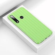 Coque Silicone Housse Etui Gel Line C01 pour Huawei Honor 20E Vert