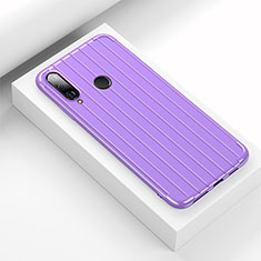 Coque Silicone Housse Etui Gel Line C01 pour Huawei Nova 4e Violet