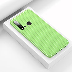 Coque Silicone Housse Etui Gel Line C01 pour Huawei Nova 5i Vert