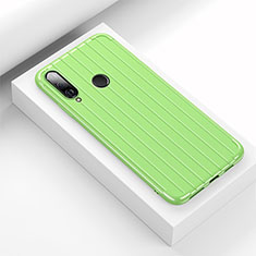 Coque Silicone Housse Etui Gel Line C01 pour Huawei P30 Lite Vert