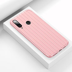 Coque Silicone Housse Etui Gel Line C01 pour Huawei P30 Lite XL Rose