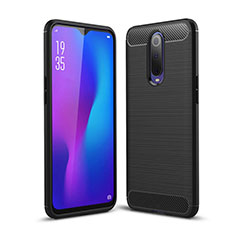 Coque Silicone Housse Etui Gel Line C01 pour Oppo RX17 Pro Noir