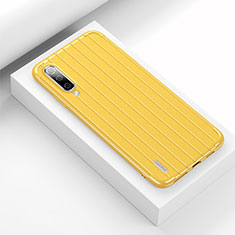 Coque Silicone Housse Etui Gel Line C03 pour Xiaomi Mi A3 Jaune