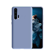 Coque Silicone Housse Etui Gel Line C07 pour Huawei Honor 20 Pro Violet