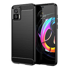 Coque Silicone Housse Etui Gel Line MF1 pour Motorola Moto Edge 30 Lite 5G Noir