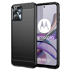 Coque Silicone Housse Etui Gel Line MF1 pour Motorola Moto G13 Noir