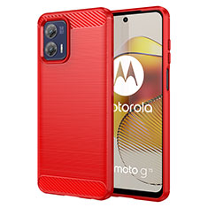 Coque Silicone Housse Etui Gel Line MF1 pour Motorola Moto G73 5G Rouge