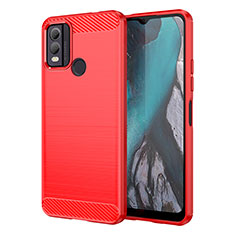 Coque Silicone Housse Etui Gel Line MF1 pour Nokia C22 Rouge