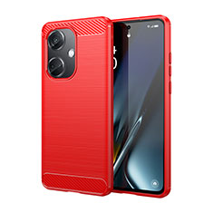 Coque Silicone Housse Etui Gel Line MF1 pour Oppo K11 5G Rouge