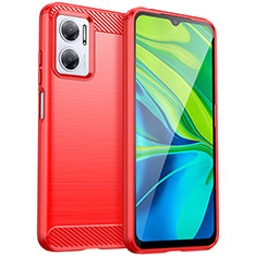 Coque Silicone Housse Etui Gel Line MF1 pour Xiaomi Redmi Note 11E 5G Rouge