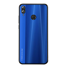 Coque Silicone Housse Etui Gel Line pour Huawei Honor V10 Lite Bleu