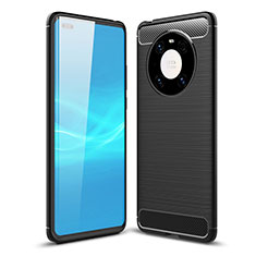 Coque Silicone Housse Etui Gel Line pour Huawei Mate 40 Pro Noir