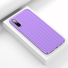 Coque Silicone Housse Etui Gel Line pour Huawei P Smart Pro (2019) Violet