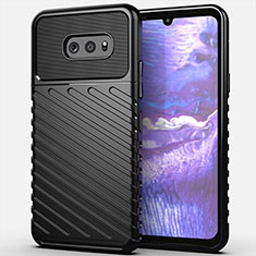 Coque Silicone Housse Etui Gel Line pour LG G8X ThinQ Noir