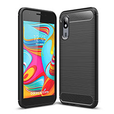 Coque Silicone Housse Etui Gel Line pour Samsung Galaxy A2 Core A260F A260G Noir