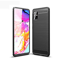 Coque Silicone Housse Etui Gel Line pour Samsung Galaxy A51 5G Noir