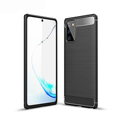 Coque Silicone Housse Etui Gel Line pour Samsung Galaxy Note 20 Plus 5G Noir