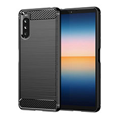 Coque Silicone Housse Etui Gel Line pour Sony Xperia 10 III Lite Noir