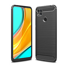 Coque Silicone Housse Etui Gel Line pour Xiaomi Redmi 9 Activ Noir