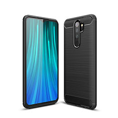 Coque Silicone Housse Etui Gel Line pour Xiaomi Redmi Note 8 Pro Noir