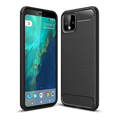 Coque Silicone Housse Etui Gel Line WL1 pour Google Pixel 4 Noir