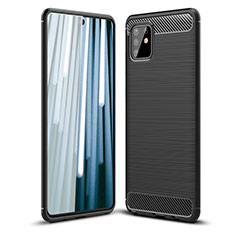 Coque Silicone Housse Etui Gel Line WL1 pour Samsung Galaxy M60s Noir