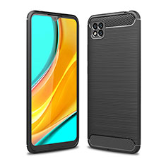 Coque Silicone Housse Etui Gel Line WL1 pour Xiaomi Redmi 9 Activ Noir