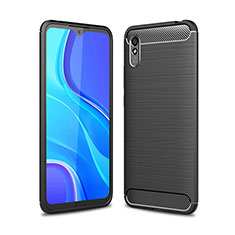 Coque Silicone Housse Etui Gel Line WL1 pour Xiaomi Redmi 9i Noir