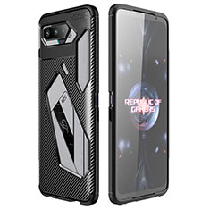 Coque Silicone Housse Etui Gel Serge pour Asus ROG Phone 5 Ultimate Noir