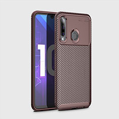 Coque Silicone Housse Etui Gel Serge pour Huawei Honor 20i Marron