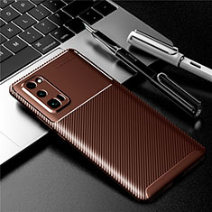 Coque Silicone Housse Etui Gel Serge pour Huawei Honor 30 Pro+ Plus Marron