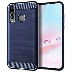 Coque Silicone Housse Etui Gel Serge pour Huawei Nova 4e Bleu