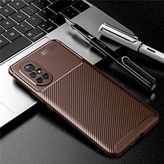 Coque Silicone Housse Etui Gel Serge pour Huawei Nova 8 5G Marron