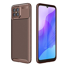 Coque Silicone Housse Etui Gel Serge pour Huawei Nova 8 SE 4G Marron